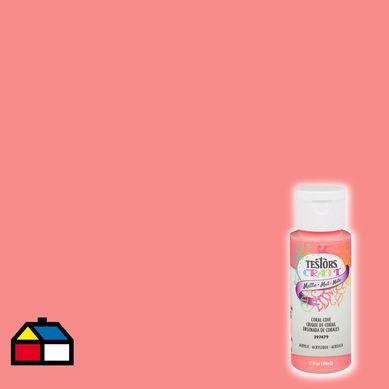 Pintura acrlica coral mate