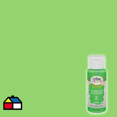 Pintura acrlica verde fluorescente