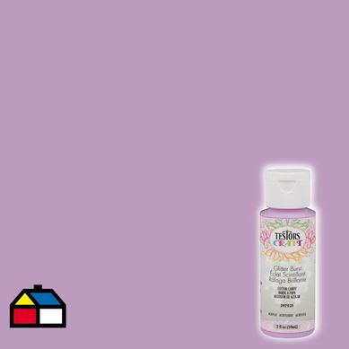 Pintura acrlica glitter Algodn azul