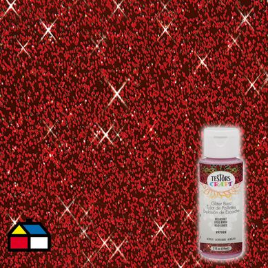 Pintura acrlica glitter rojo