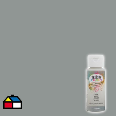 Pintura acrlica plata metlico