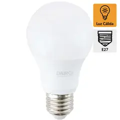 DAIRU - Ampolleta Led Atenuable 8.5 W E27 806 lm Luz Cálida