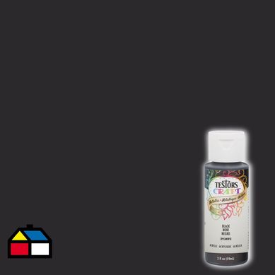 Pintura acrlica negro metlico