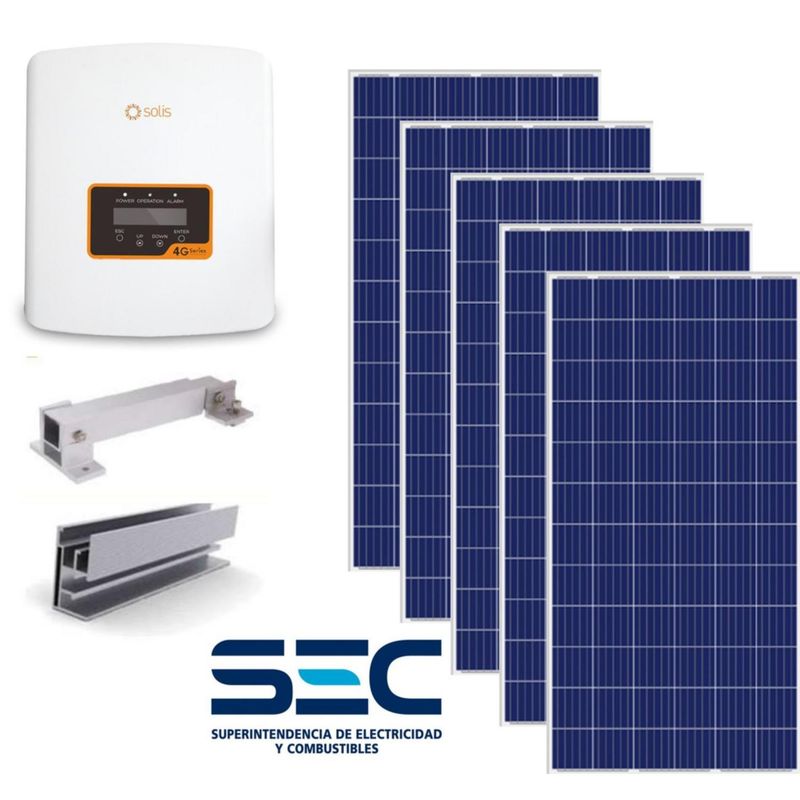 SOLIS - Kit paneles fotovoltaicos Ongrid 1,5kW
