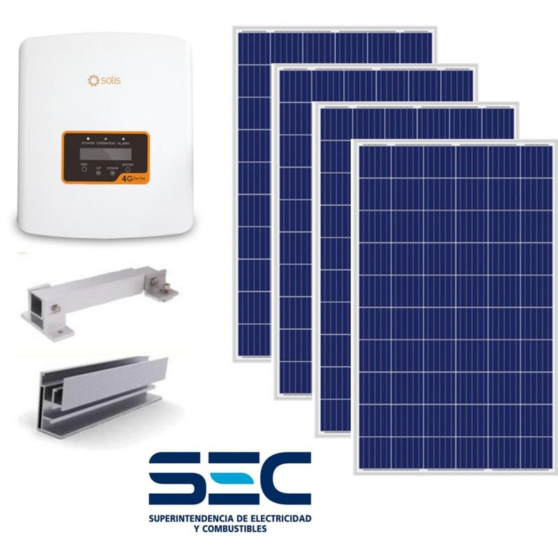SOLIS - Kit paneles fotovoltaico ongrid 5kw