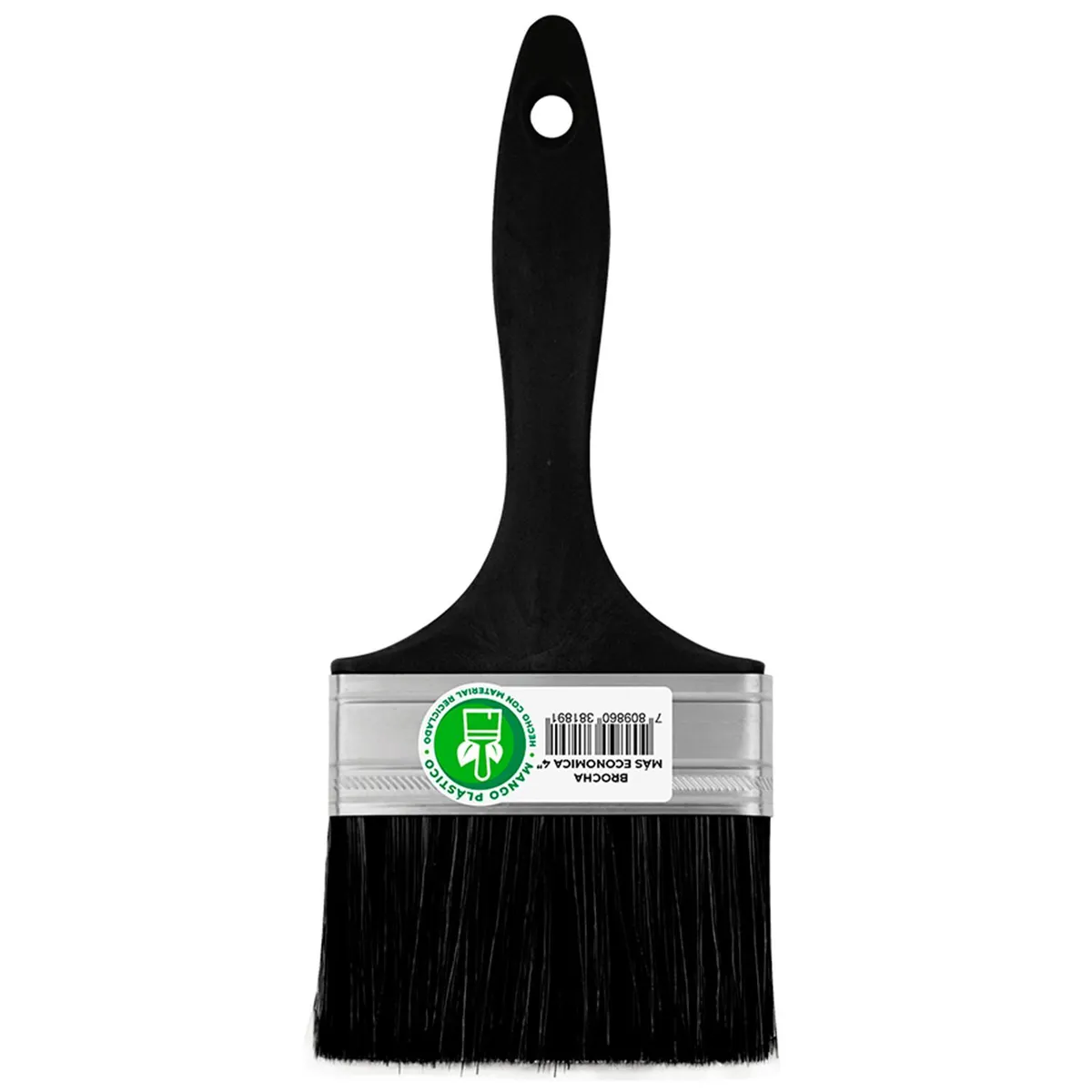 MAS ECONOMICA - Brocha Mas Economica 4 Pulgadas Filamentos Sintéticos Amarillo