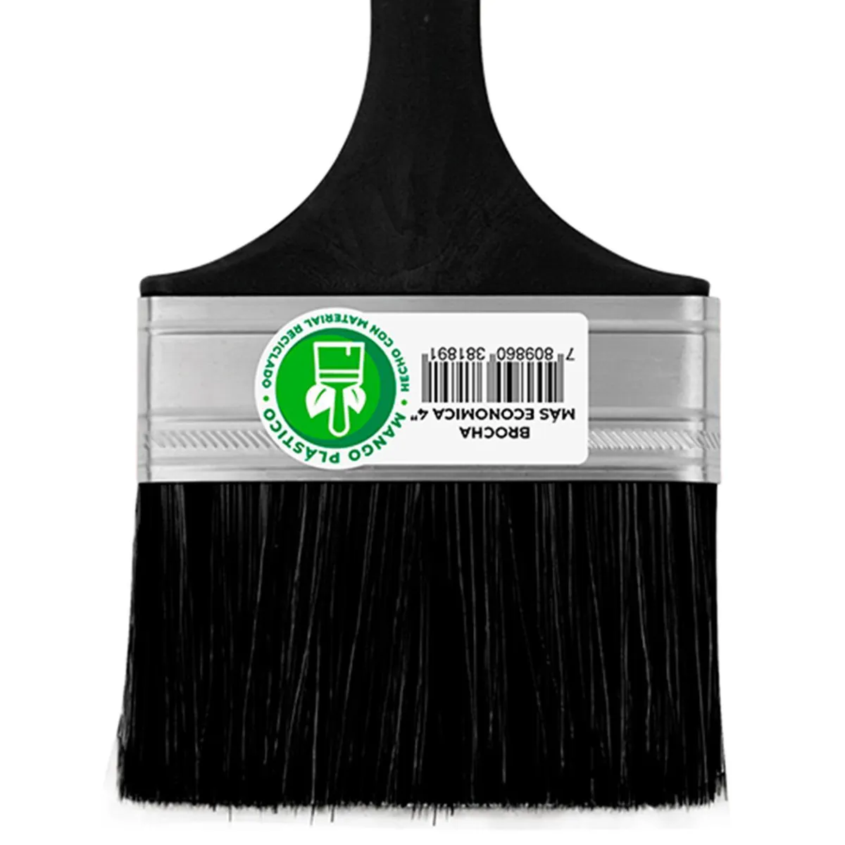 MAS ECONOMICA - Brocha Mas Economica 4 Pulgadas Filamentos Sintéticos Amarillo