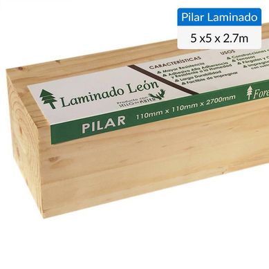 Pilar Laminado pino Radiata 110 x 110 mm 2,70 m