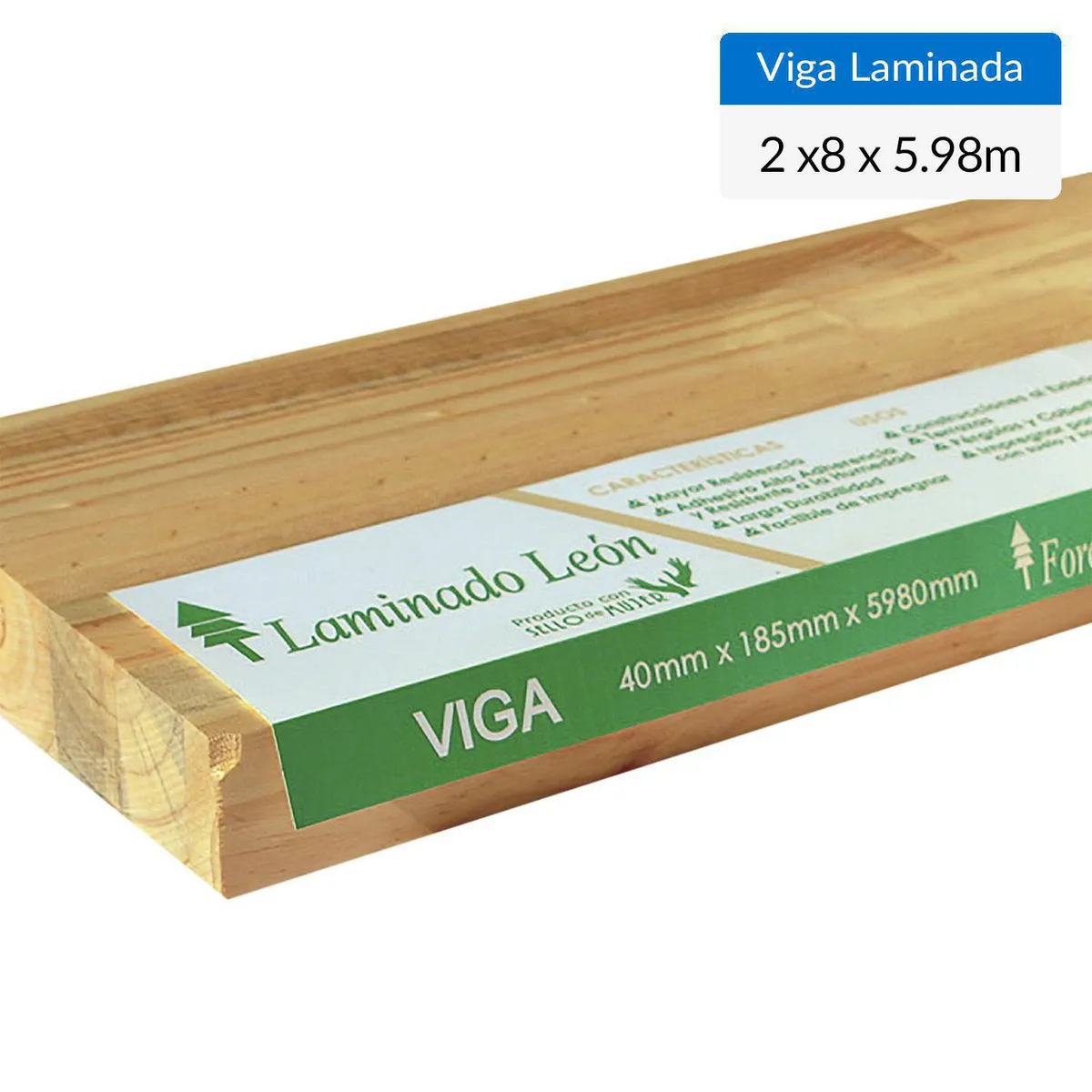 LEON - Viga Laminada Madera Natural