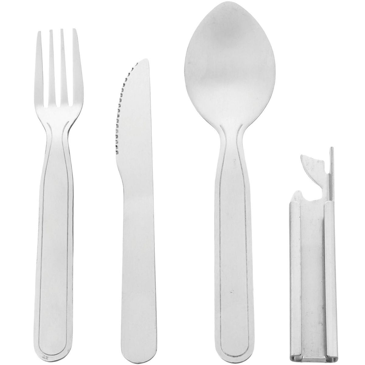 KLIMBER - Set de Cubiertos Picnic 0 l Plata