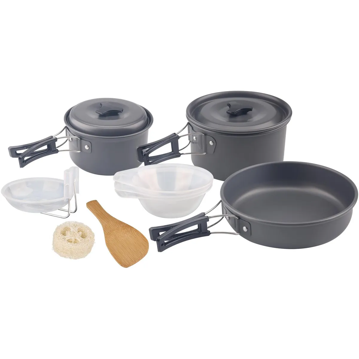 KLIMBER - Set de Cocina y Utensilios para Camping 4 Personas Metal 11 Pieza(s)
