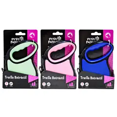 PETS AND FRIENDS - Traílla para Perro Retráctil 5 m Colores Surtidos