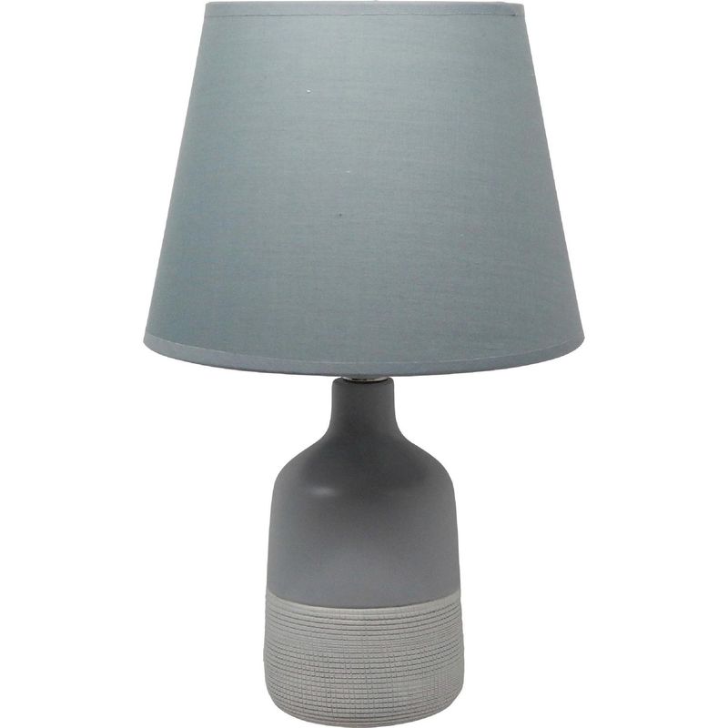 TEMPORA - Lámpara mesa cerámica 37 cm gris