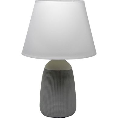 Lmpara sobremesa cermica 42 cm gris