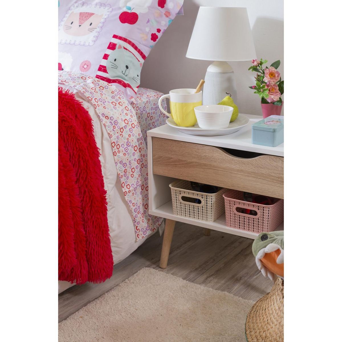 TEMPORA - Lámpara Mesa JT-2213-MC Gris 12.5x42 cm