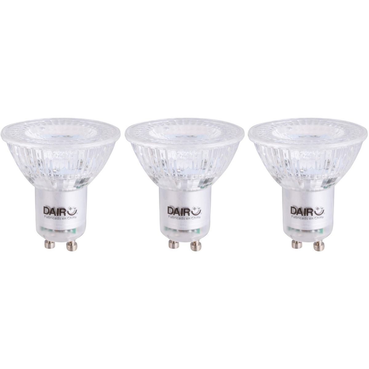 DAIRU - Pack 3 Ampolletas Led 4.3 W GU10 430 lm Luz Cálida