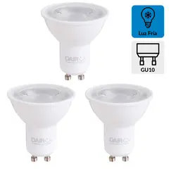 DAIRU - Pack 3 Ampolletas Led 5.5 W GU10 560 lm Luz Fría
