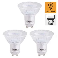 Pack 3 Ampolletas Led 5.5 W GU10 550 lm Luz Cálida