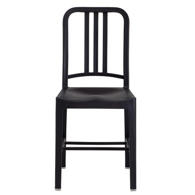 Silla metal navy negro mate