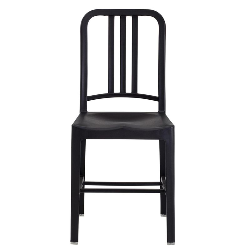 DE PIES A CABEZA - Silla Navy Negro Mate 84x38x40 cm