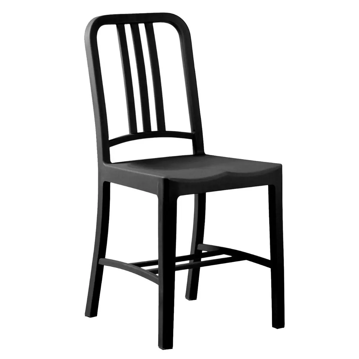 DE PIES A CABEZA - Silla Navy Negro Mate 84x38x40 cm