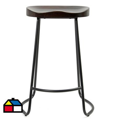 Taburete Bar city negro 66x45x43 cm