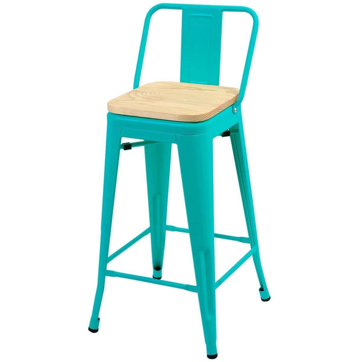 DE PIES A CABEZA - Piso Respaldo Bajo Beige 104x43x30 cm