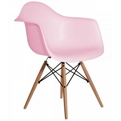 Imagen 2 del producto Silla Eame Rosado 56x36x31 cm