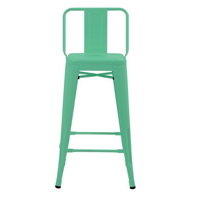 Piso tolix respaldo bajo menta 77 cm