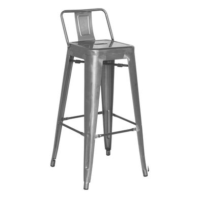Piso tolix respaldo bajo metal  77 cm
