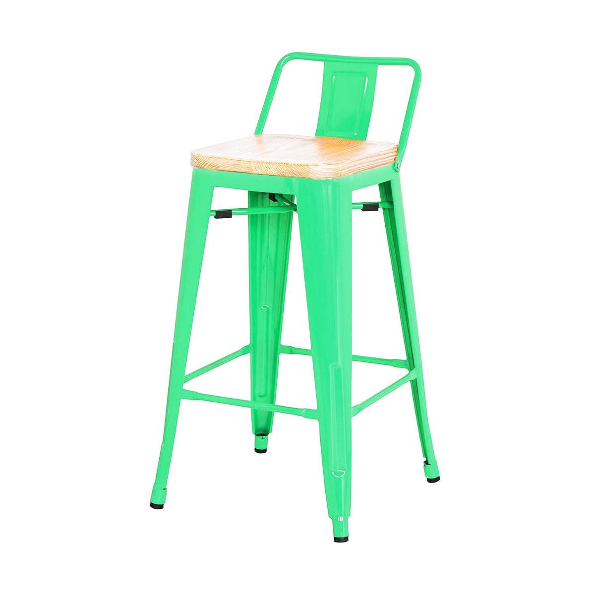 DE PIES A CABEZA - Piso Respaldo Bajo Madera 94x43x30 cm