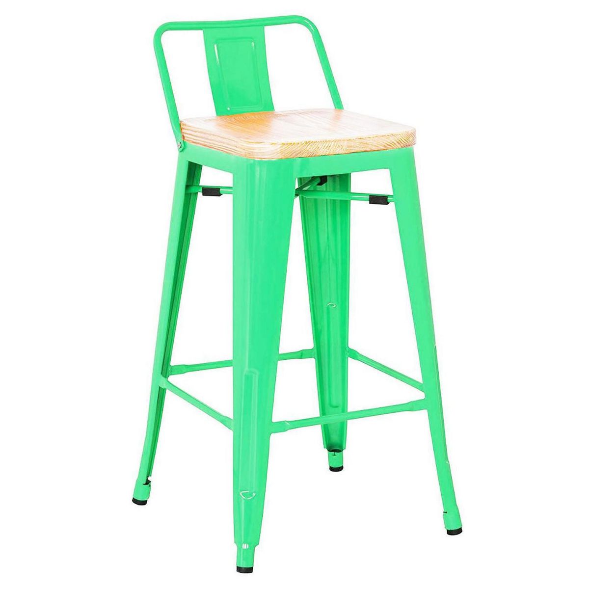 DE PIES A CABEZA - Piso Respaldo Bajo Madera 94x43x30 cm