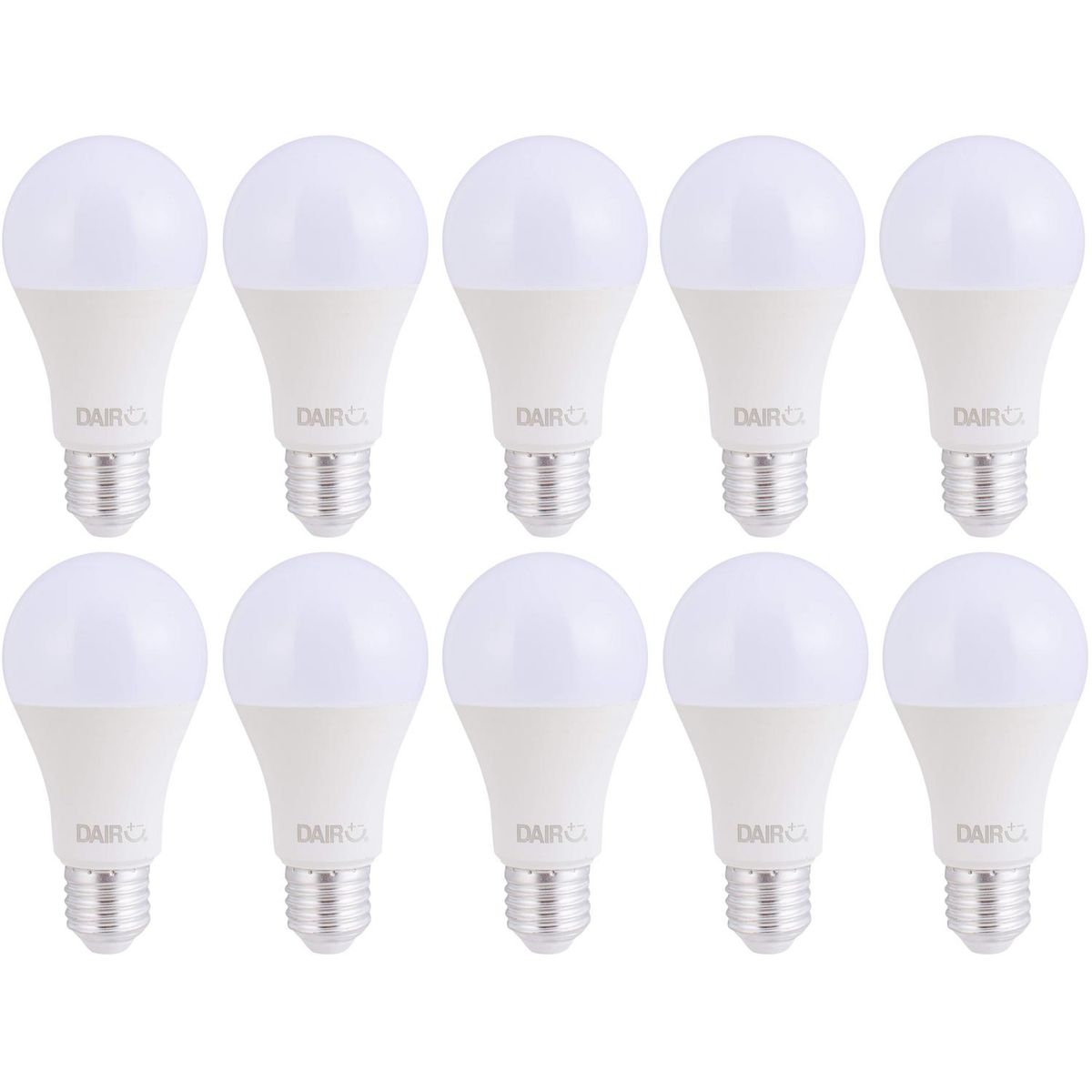 DAIRU - Pack 10 Ampolletas Led 10.5 W E27 950 lm Luz Cálida