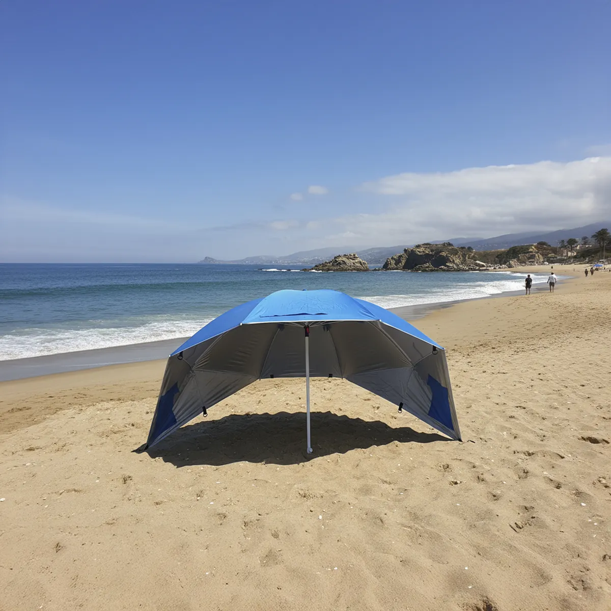 KLIMBER - Quitasol Metal 2x2.05 metros Azul