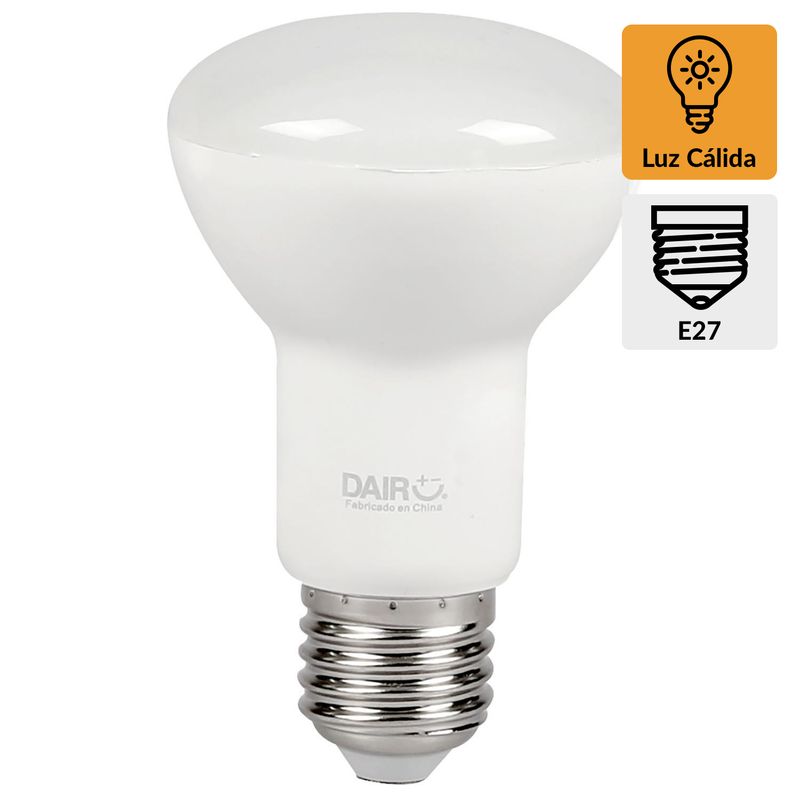 DAIRU - Ampolleta Led 6 W E27 600 lm Luz Cálida