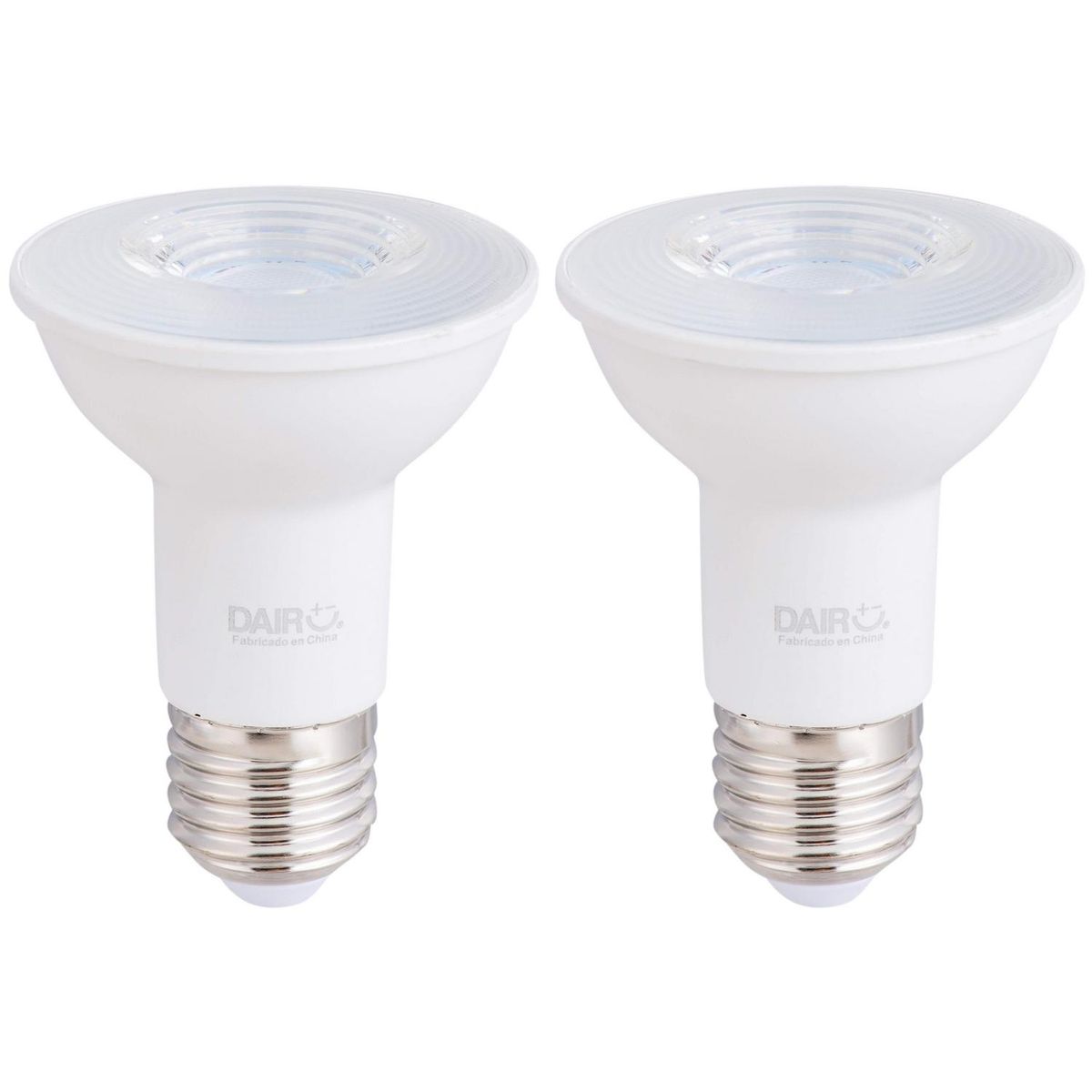 DAIRU - Pack 2 Focos Led 5.3 W E27 525 lm Luz Fría