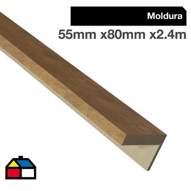 Moldura puerta l 55x80 cm bambu rustico