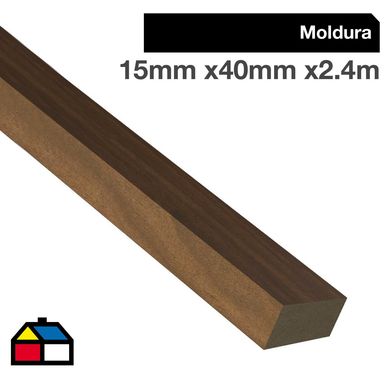 Moldura pilastra 15x40 cm jequetiba