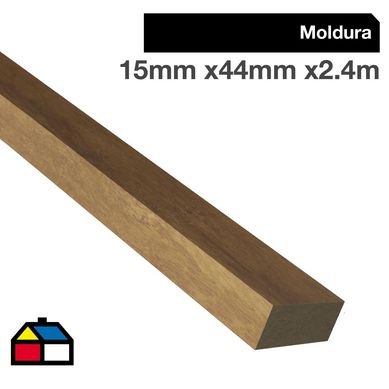 Moldura pilastra 15x40 cm bambu rustico