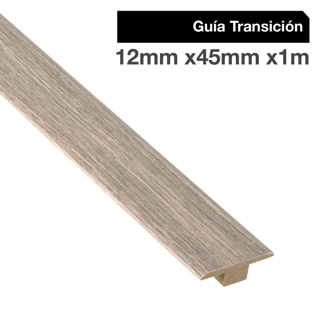 MAFORSA - Pack 2 unidades Guía de Transición MDF Kobe Latte 45 mm 1.2x100 cm