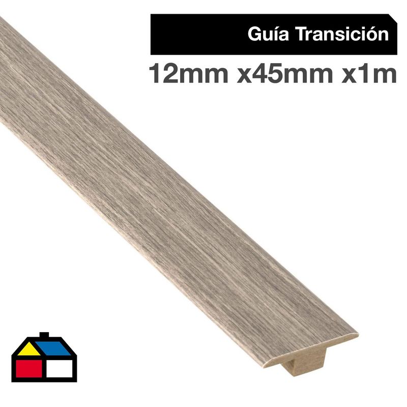 MAFORSA - Pack 2 unidades Guía de Transición MDF Kobe Walnut 45 mm 1.2x100 cm