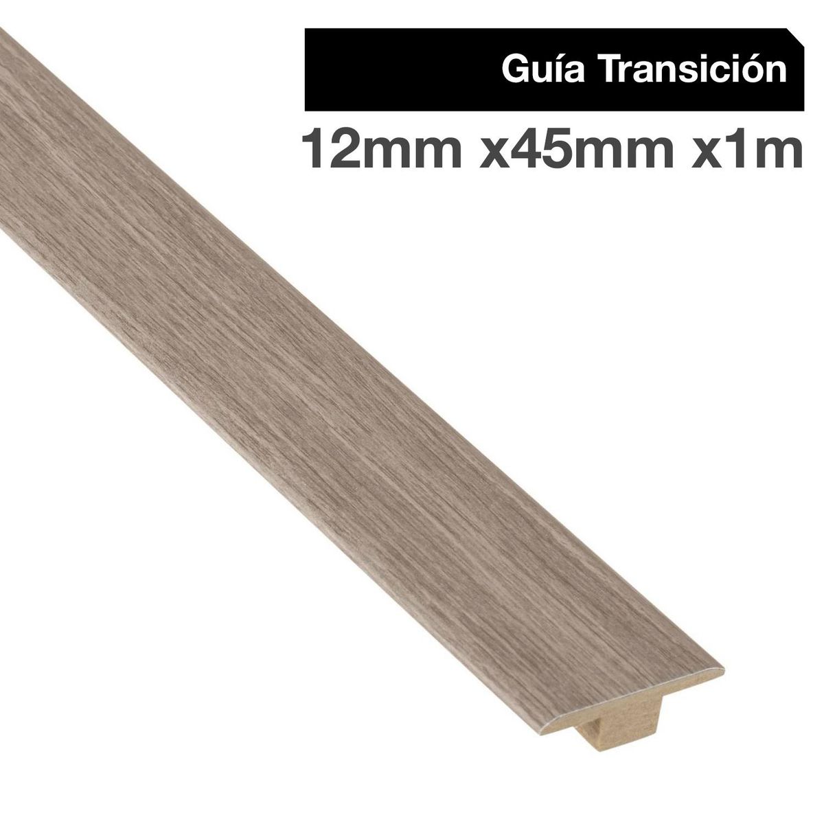 MAFORSA - Pack 2 unidades Guía de Transición MDF Ligth Langley 45 mm 1.2x100 cm