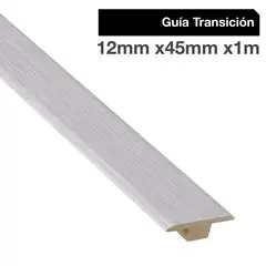 MAFORSA - Pack 2 unidades Guía de Transición MDF Nature White 45 mm 1.2x100 cm
