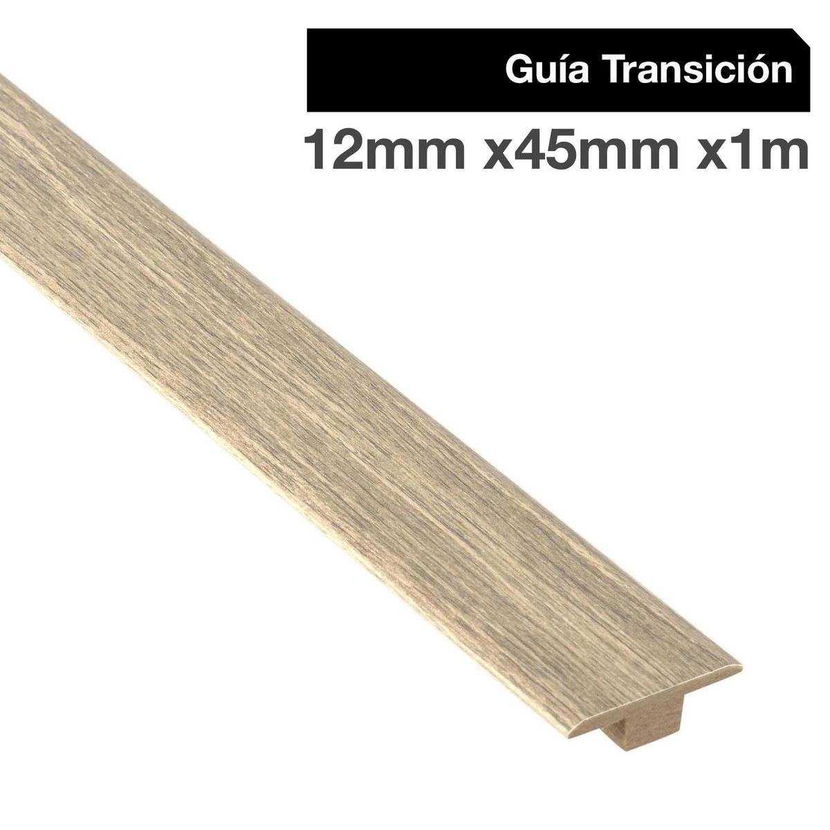 MAFORSA - Pack 2 unidades Guía de Transición MDF Evoke Classic 45 mm 1.2x100 cm