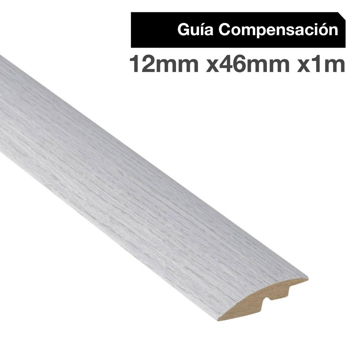 MAFORSA - Pack 2 unidades Guía de Compensación MDF Evoke Concrete 46 mm 1.2x100 cm