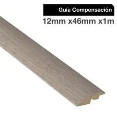 MAFORSA - Pack 2 unidades Guía de Compensación MDF Gris Ceniza 46 mm 1.2x100 cm
