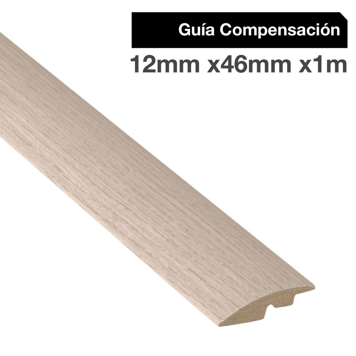 MAFORSA - Pack 2 unidades Guía de Compensación MDF Roble Castellón 46 mm 1.2x100 cm