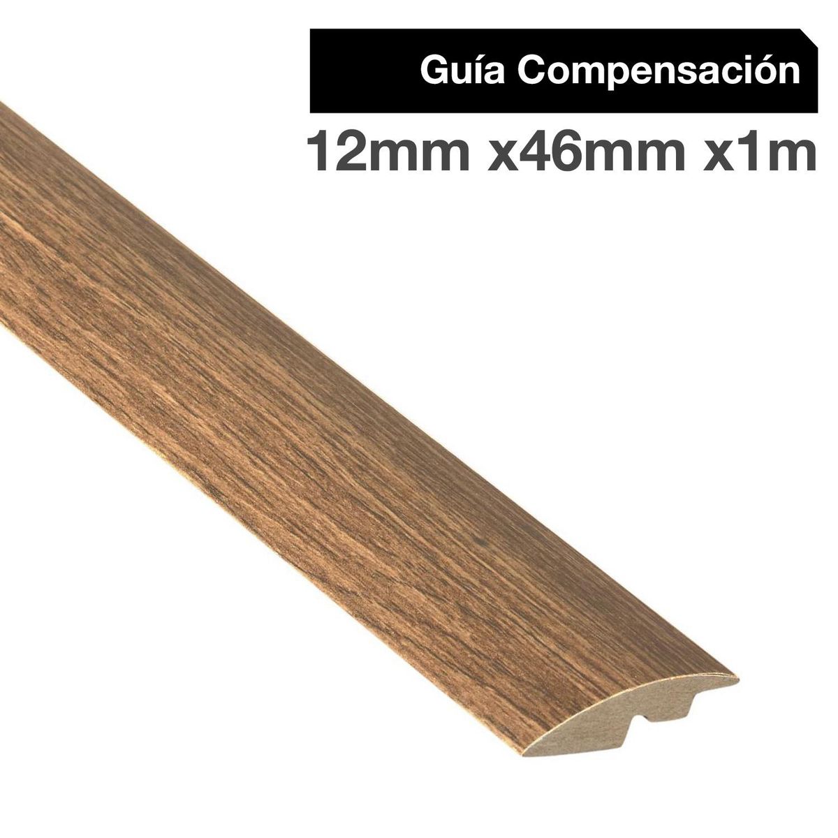 MAFORSA - Pack 2 unidades Guía de Compensación MDF Roble 46 mm 1.2x100 cm