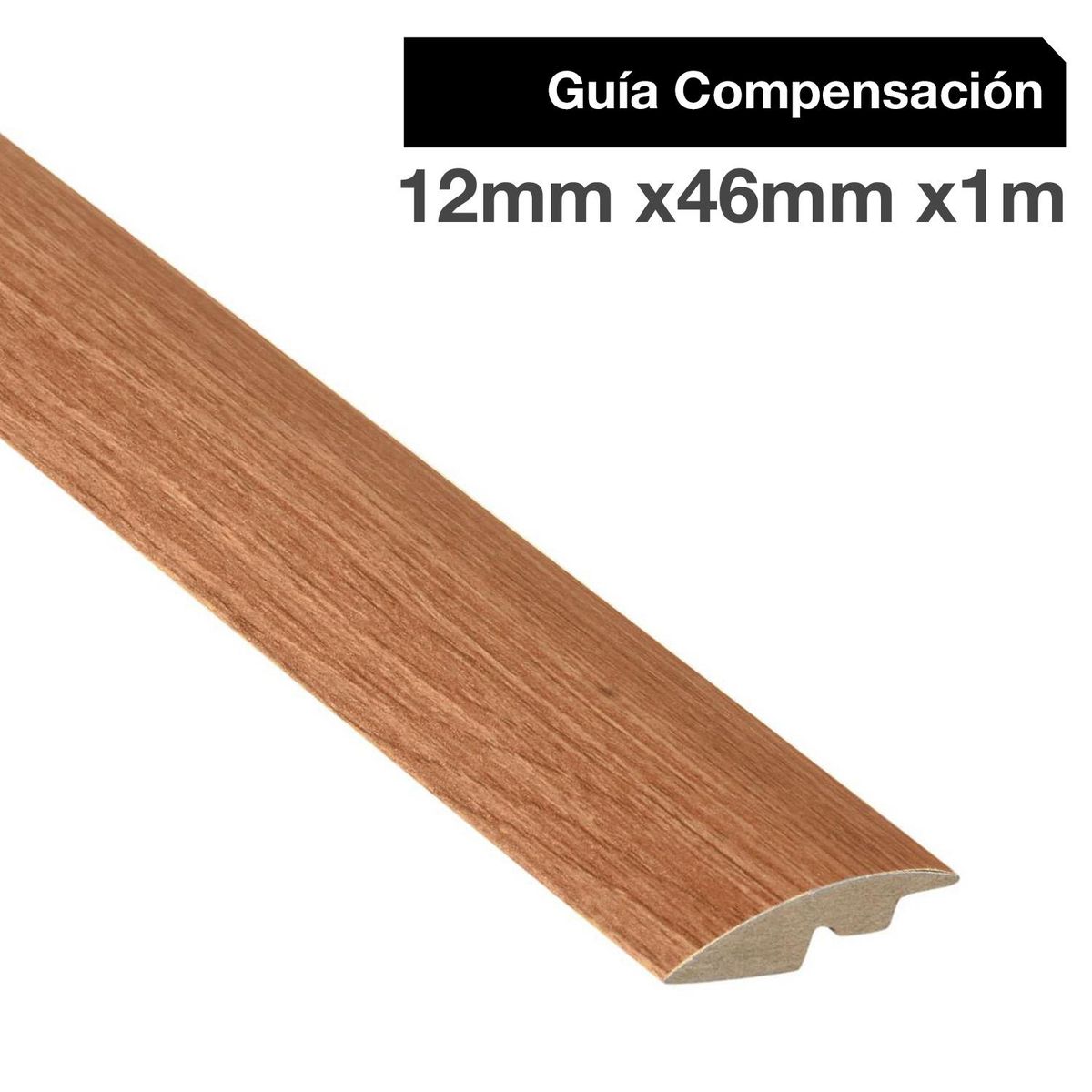 MAFORSA - Pack 2 unidades Guía de Compensación MDF Cerezo Peral 46 mm 1.2x100 cm