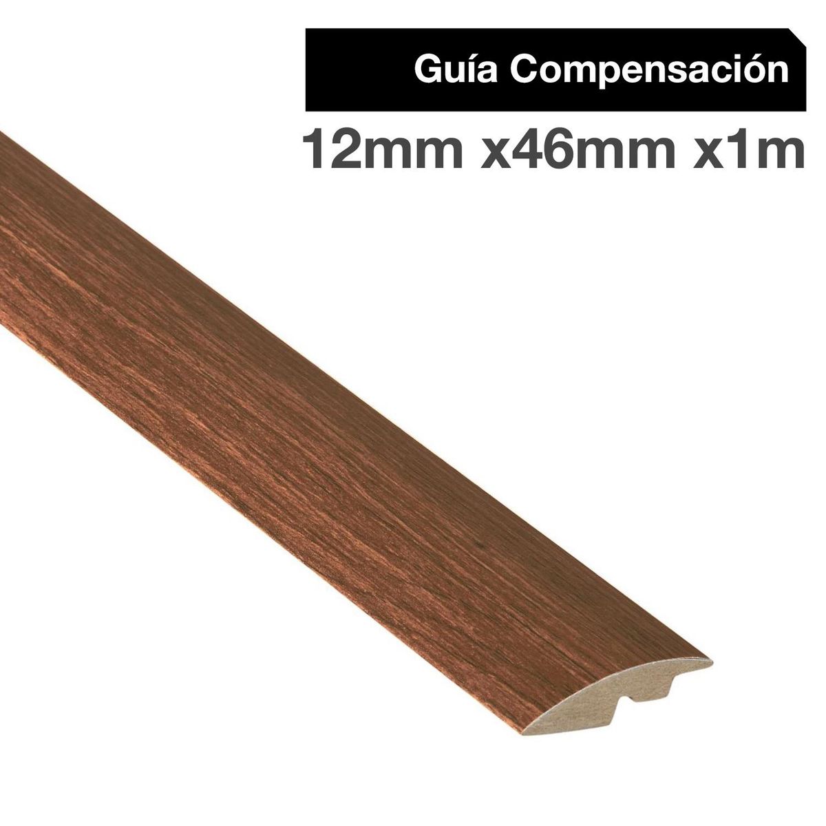MAFORSA - Pack 2 unidades Guía de Compensación MDF Cedro Rojo 46 mm 1.2x100 cm